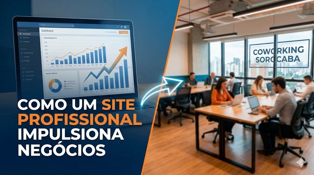 Como um site profissional impulsiona negócios que usam coworking em Sorocaba